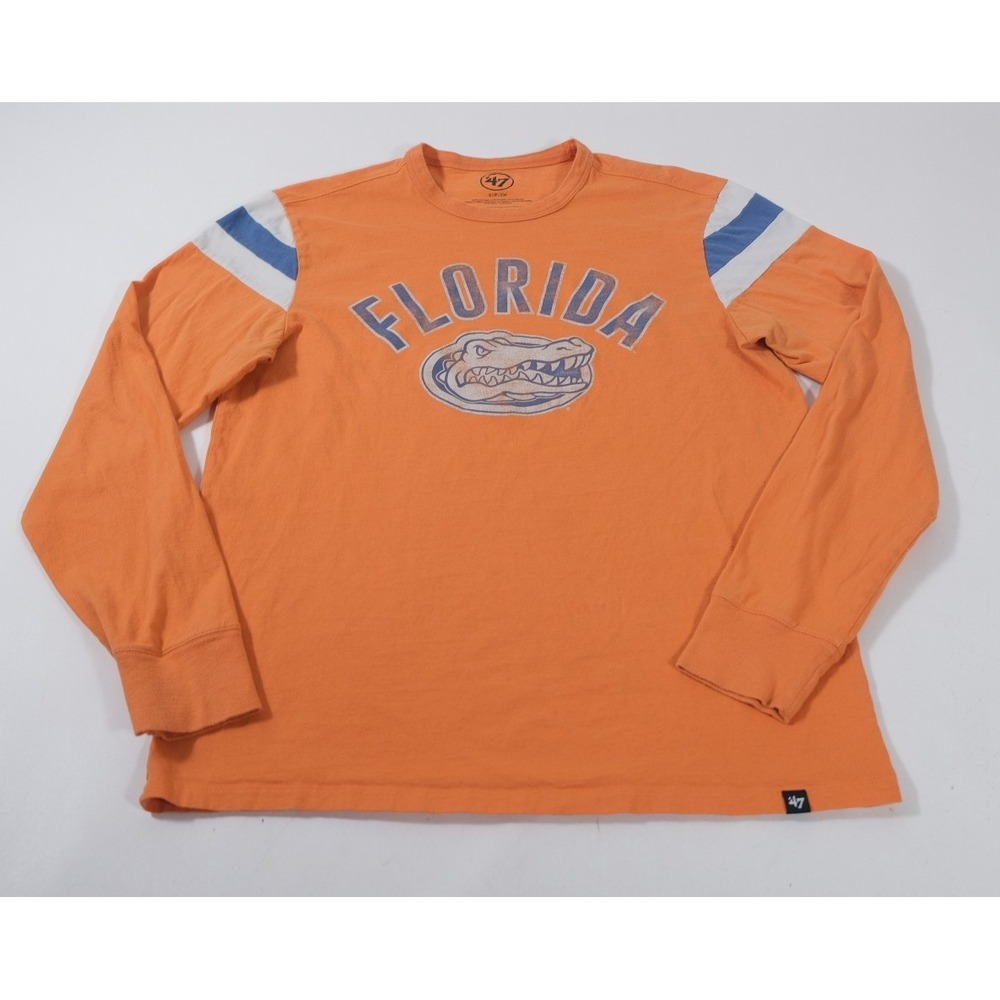 '47 Brand Shirt Womens Small Orange Florida Gators Long Sleeve Graphic Tee
